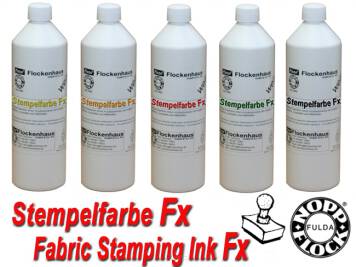 Farba do stemplowania tkanin FX - 1000 ml czerwona